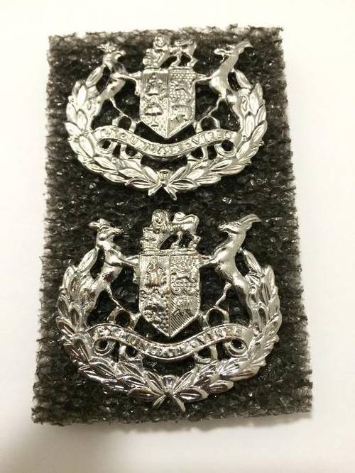 SADF Sergeant Major Class I (WO1) Metal Rank Badge (Pair)