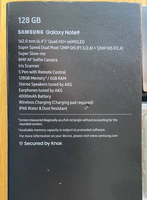 Samsung Galaxy Note 9, 128GB