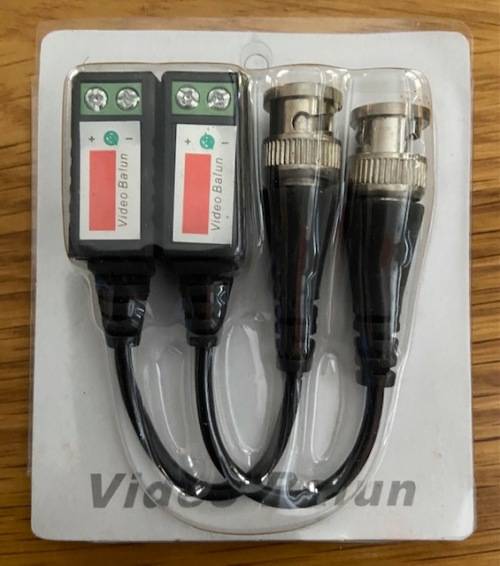 Video Balun for CCTV Camera (1 Pair)