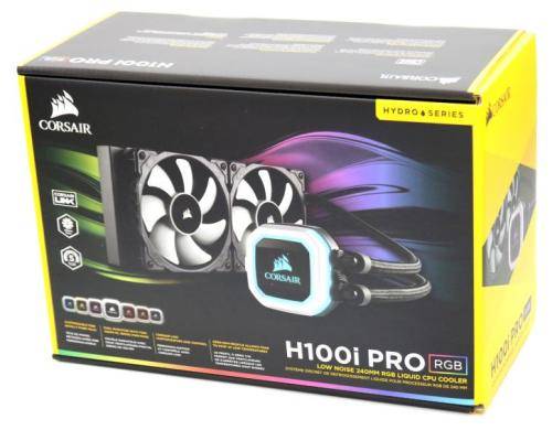CORSAIR H100i PRO RGB 240MM  ** LIQUID CPU COOLER ** EXCELLENT CONDITION ** WARRANTY **
