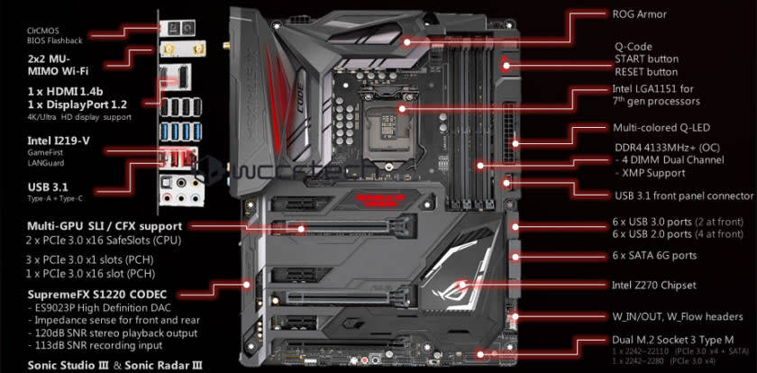 ASUS ROG Z270 MAXIMUS IX CODE ** GAMING MOTHERBOARD ** GOOD CONDITION ** WARRANTY **