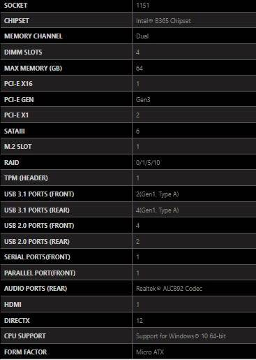 MSI MAG B365M MORTAR ** GAMING MOTHERBOARD ** GOOD CONDITION ** WARRANTY **