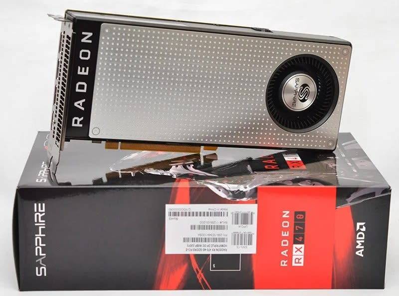 SAPPHIRE RADEON RX470 PLATINUM EDITION ** GAMING GRAPHICS CARD ** GOOD CONDITION ** WARRANTY **