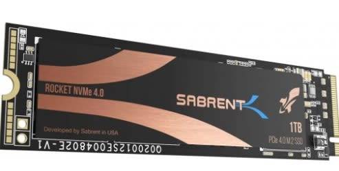SABRENT SB ROCKET  ** 1TB M.2 NVMe SSD ** EXCELLENT CONDITION ** WARRANTY **