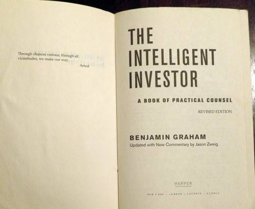Benjamin Graham. The Intelligent Investor. Introduced by Warren Buffett. Revised edition