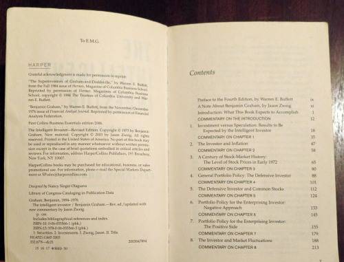 Benjamin Graham. The Intelligent Investor. Introduced by Warren Buffett. Revised edition
