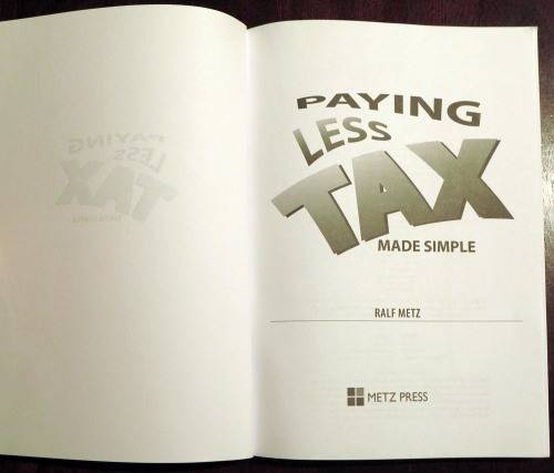Paying Less Tax Made Simple. By Ralf Metz. Tax avoidance in South Africa