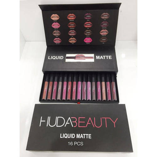 HUDA BEAUTY LIQUID MATTE LIPSTICK BOX SET - 16 SHADES