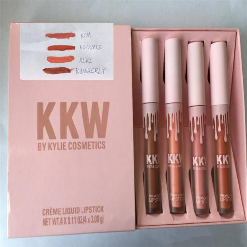 2017 New Kylie Creme Liquid Lipstick Kit 4pcs