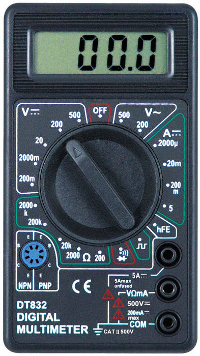 Digital Multimeter DT-832 (Black)