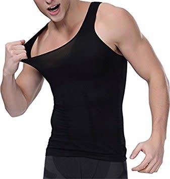 Slim 'n Lift Vest, Slimming Vest for Men - Black or White
