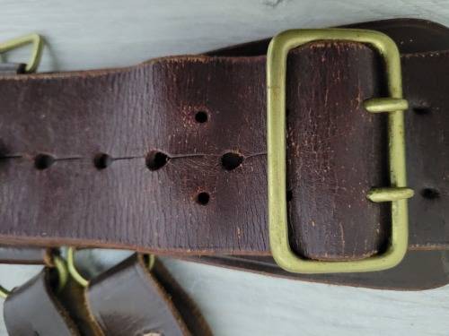 Sam brown military belt