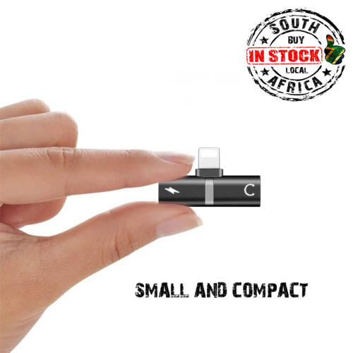 2 in 1 iPhone Dual 8 Pin Adapter Headphone and Charger Adapter for iPhone 7, 8, X ***LOCAL STOCK***