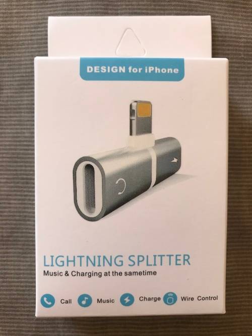 2 in 1 iPhone Dual 8 Pin Adapter Headphone and Charger Adapter for iPhone 7, 8, X ***LOCAL STOCK***