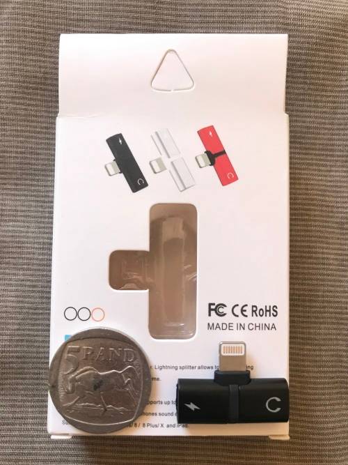 2 in 1 iPhone Dual 8 Pin Adapter Headphone and Charger Adapter for iPhone 7, 8, X ***LOCAL STOCK***