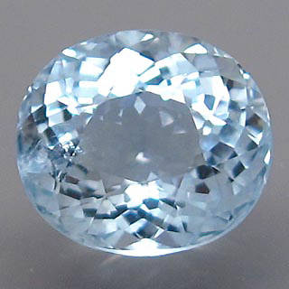 JUST JEWELS -   ICE BLUE AQUAMARINE  CUSHION CUT (1.88 Ct)