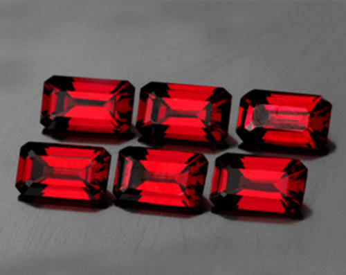 JUST JEWELS - RED HOT MOZAMBIQUE GARNET LOT (6 Piece - 1.89 TCts)