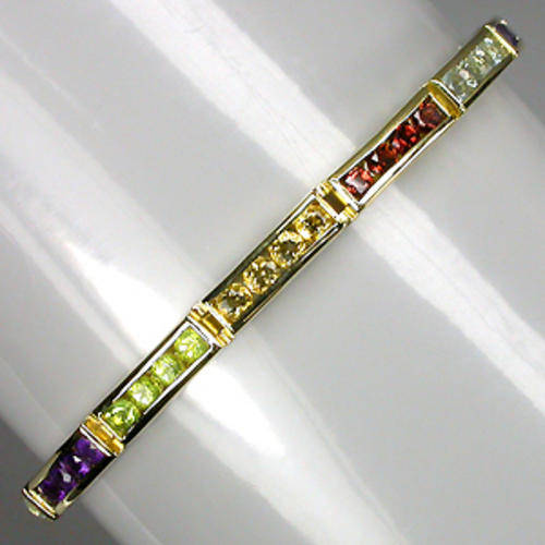 TOP UPMARKET JEWELER QUALITY bracelet (14 Ct gold plated 925 silver)