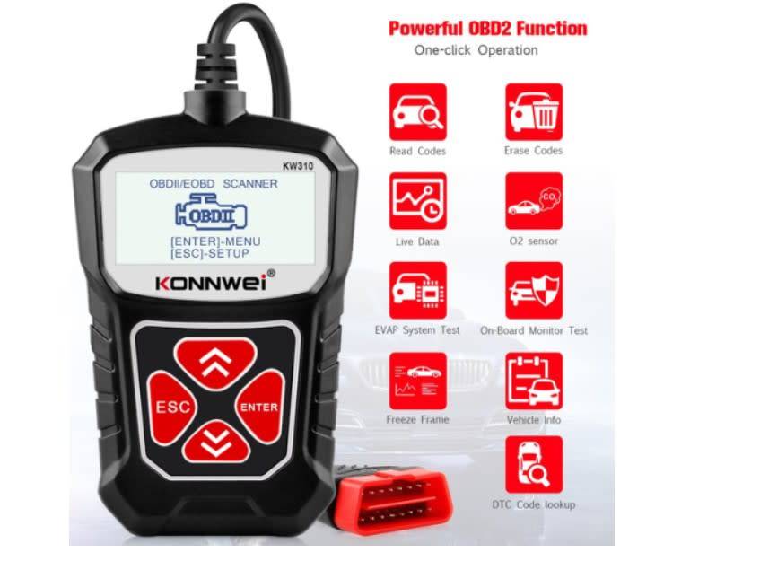 KW 310 OBD2 Auto Diagnostic Scanner Universal OBD Car Diagnostic Tool