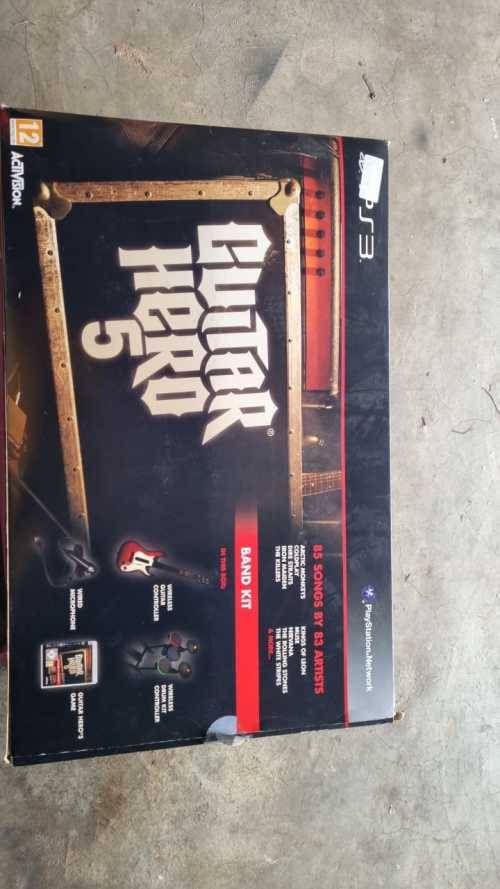PS3 Band HERO Guita + Drum Set and 5 GAMES