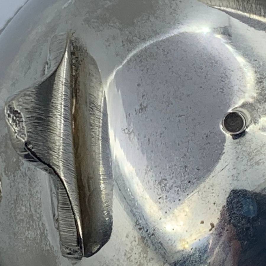 Set of 2 Vintage Biggie Best Style Silver Plated Footed Dishes