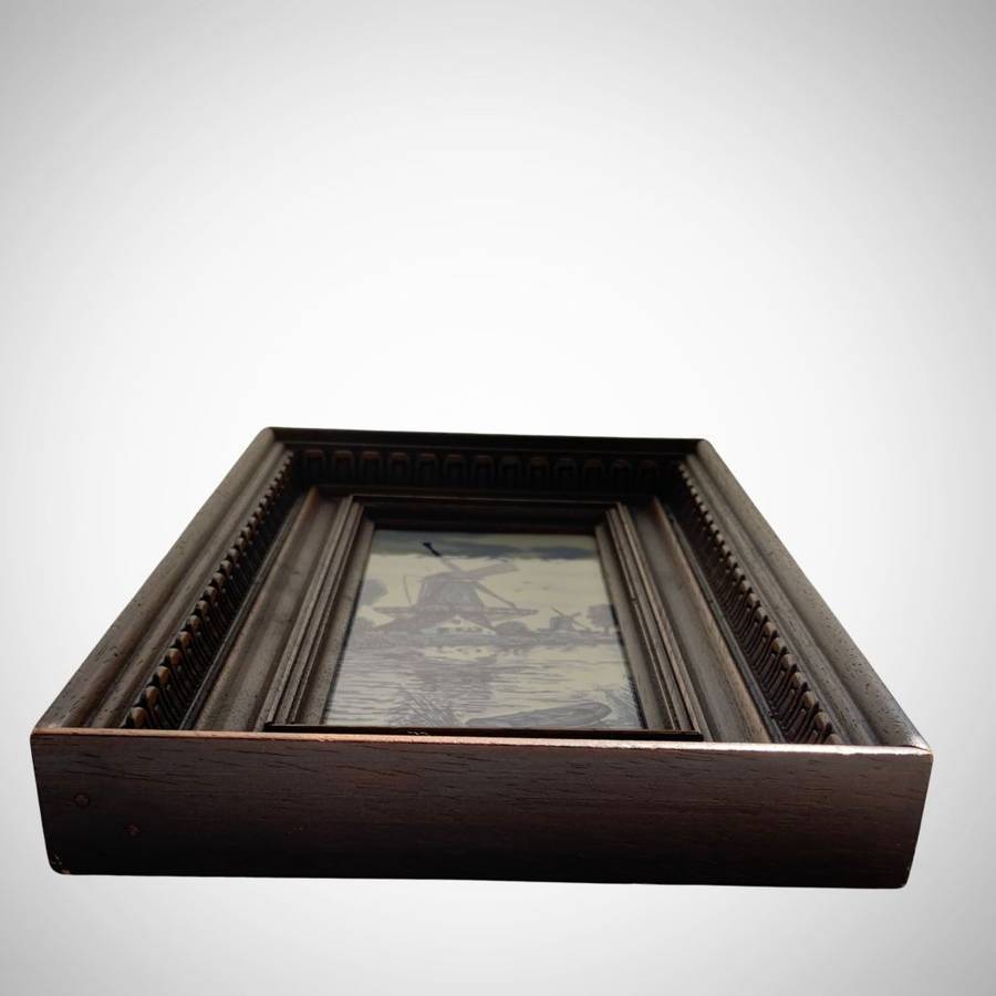 Collection of 3 Framed Mini Delft Tiles