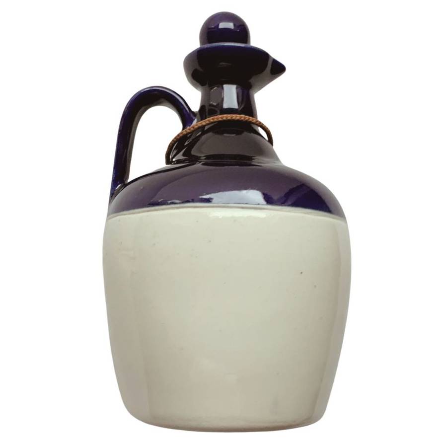 Original Ceramic Ballantine`s Scotch Whisky Decanter - Cobalt Blue