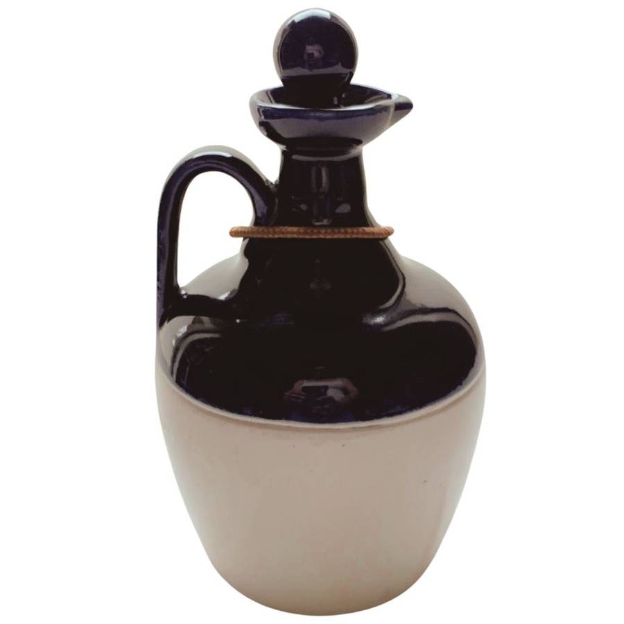 Original Ceramic Ballantine`s Scotch Whisky Decanter - Cobalt Blue