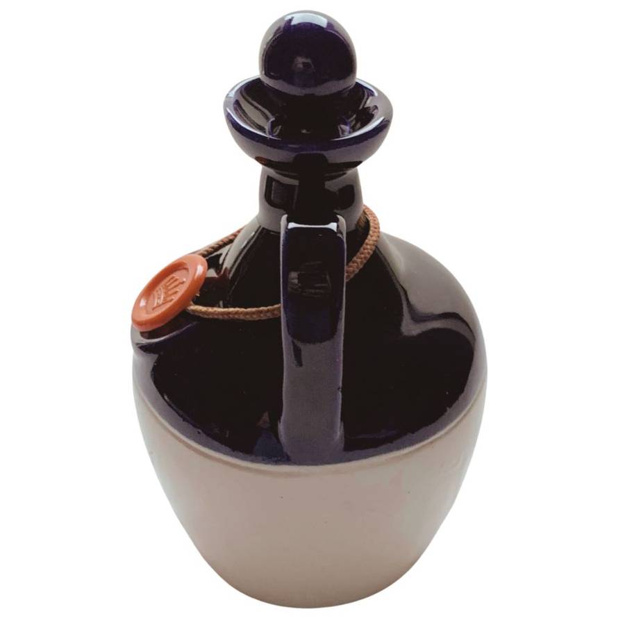 Original Ceramic Ballantine`s Scotch Whisky Decanter - Cobalt Blue