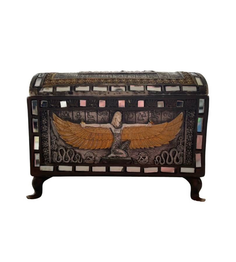 Pair of Large 51cm Tutankhamun Figurines - The Leonardo Collection - Vintage Resin - Discounted