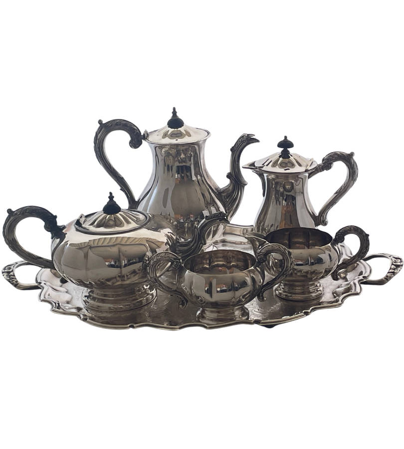 Vintage 6-Piece Marlboro Plate Tea & Coffee Service Set by Morton-Parker Ltd, Trenton Ontario Canada