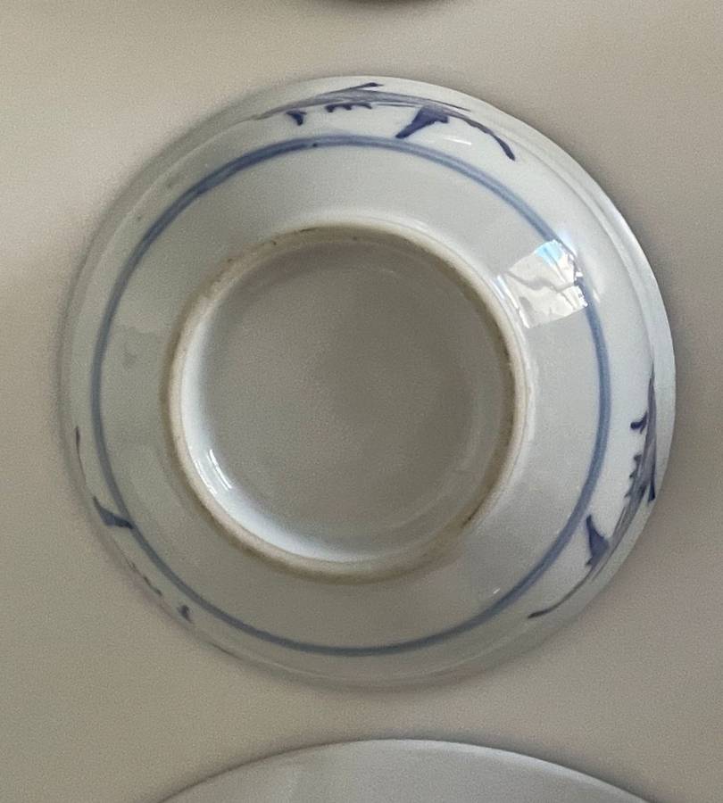 28-Piece Vintage Chinese Blue Koi Fish Dinnerware Set - Bowls, Plates, Spoons, Sauce Bowls, and Cups