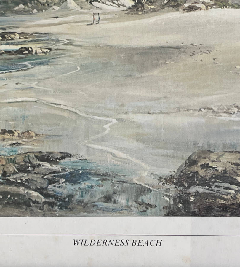 Reduced ! Gabriel de Jongh Signed Print 'Wilderness Beach' 39x54.5cm - Framed Behind Glass