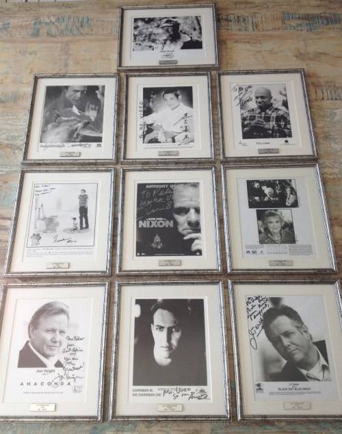 10x Framed Prints of Autographed Movie Posters