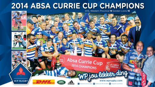 WP Rugby jersey signed - 2014 Currie Cup champs