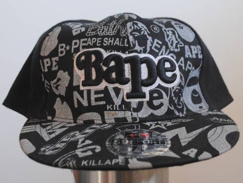 CAP - BAPE FLAT BILL FITTED CAP