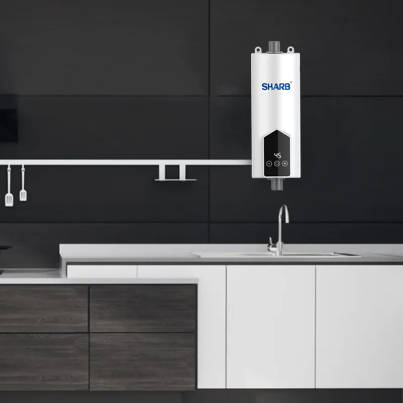 Sharb 5500W Mini Tankless Electric Water Heater - Instant water Heater for Kitchen / Bathroom Shower