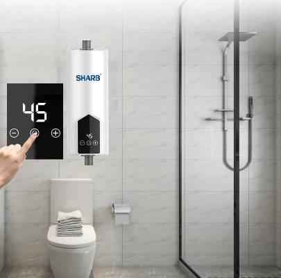 Sharb 5500W Mini Tankless Electric Water Heater - Instant water Heater for Kitchen / Bathroom Shower