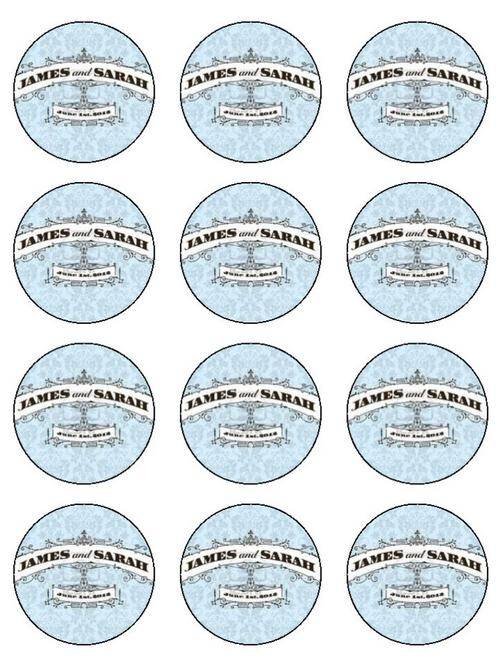12 EDIBLE CUP CAKE TOPPERS