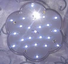 LED Vase Base Lights Clear