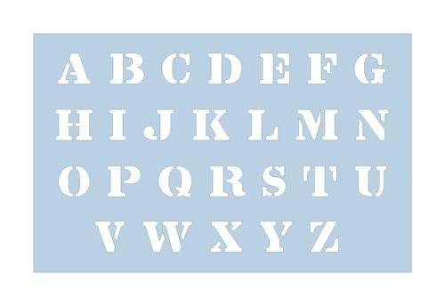 ALPHABET CAKE STENCIL