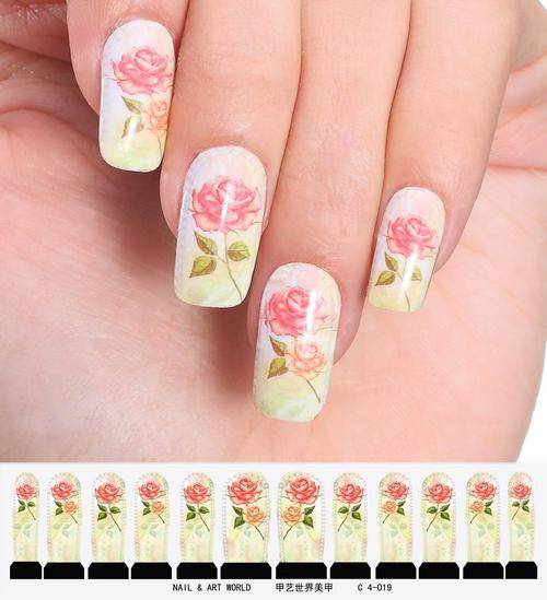12 NAIL DECALS / WRAPS - LATEST EUROPEAN NAIL CRAZE !!!