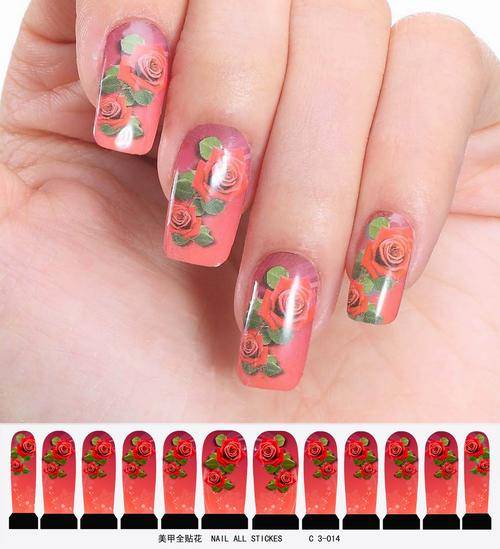 12 NAIL DECALS / WRAPS - LATEST EUROPEAN NAIL CRAZE !!!