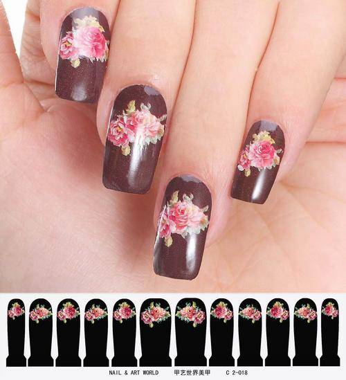 12 NAIL DECALS / WRAPS - LATEST EUROPEAN NAIL CRAZE !!!