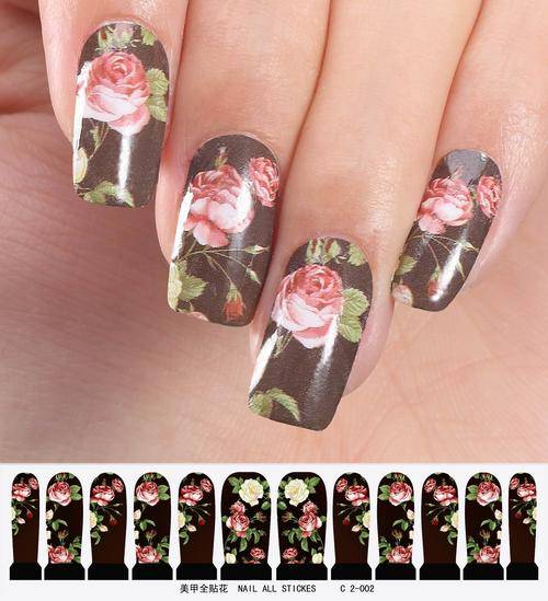 12 NAIL DECALS / WRAPS - LATEST EUROPEAN NAIL CRAZE !!!