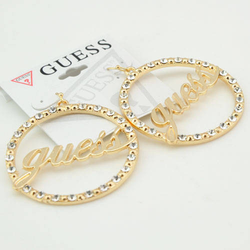 2012 brand new GUESS big round earrings