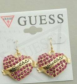 2012 brand new GUESS heart earrings