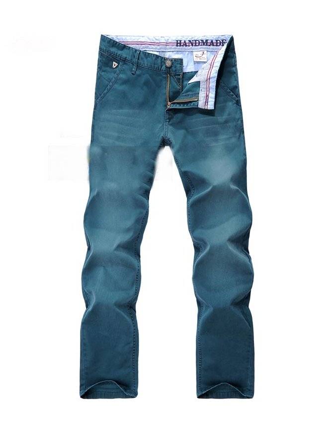 Italy genuine 2816 man washed slim narrow foot frock style sweatpants.