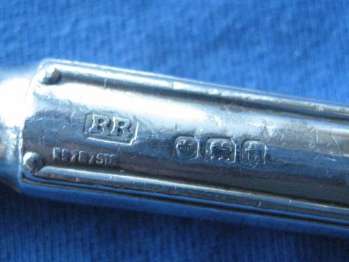 Sterling Silver 3 Piece Christening Set / Childs Cutlery Set Sheffield Dubarry Pattern Fitted Case