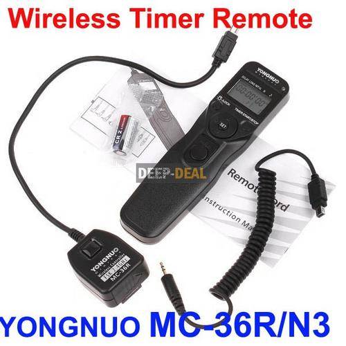 YONGNUO MC-36R/N3 Wireless Timer Remote NIKON D5000 D5100 D3100 D7000 D90